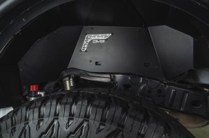 Ford Bronco Inner Fender Liners - Rear - DV8 Offroad - Aluminum - Satin Black - `21-`25